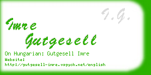 imre gutgesell business card